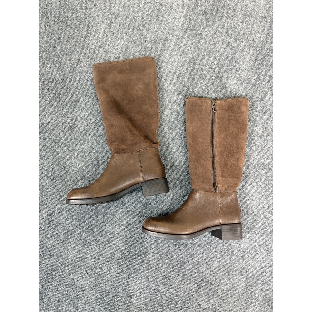 COACH Women's "Bailey" Safari Brown Leather Suede Knee High Boot US 8.5/EUR 38.5